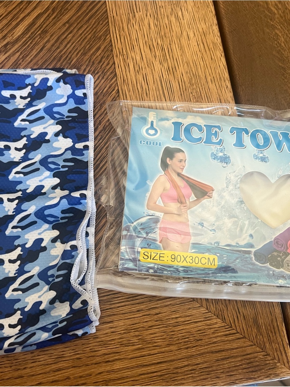 Cooling Ice Towel – Blue Camo – 35” x 12”